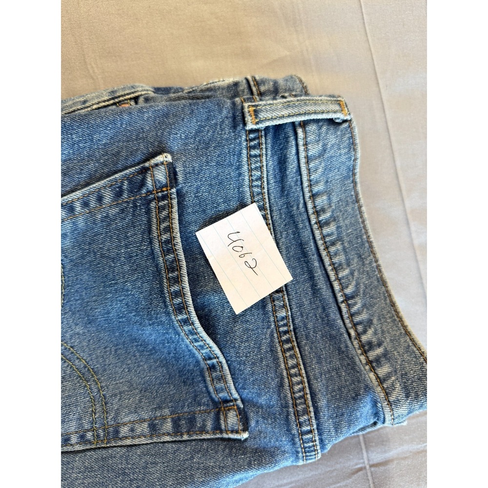 Levis 514 Straight Jeans Mens 34x32 (Actual 34x29) Blue Mid Rise Regular Fit - Picture 16 of 16